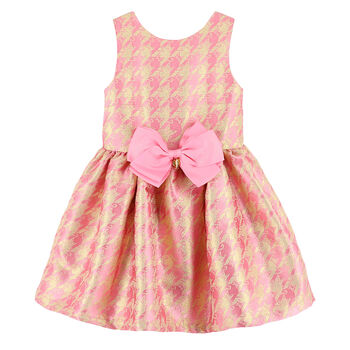 Girls Pink & Gold Dress