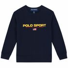 Boys Navy Logo Sweatshirt, 1, hi-res