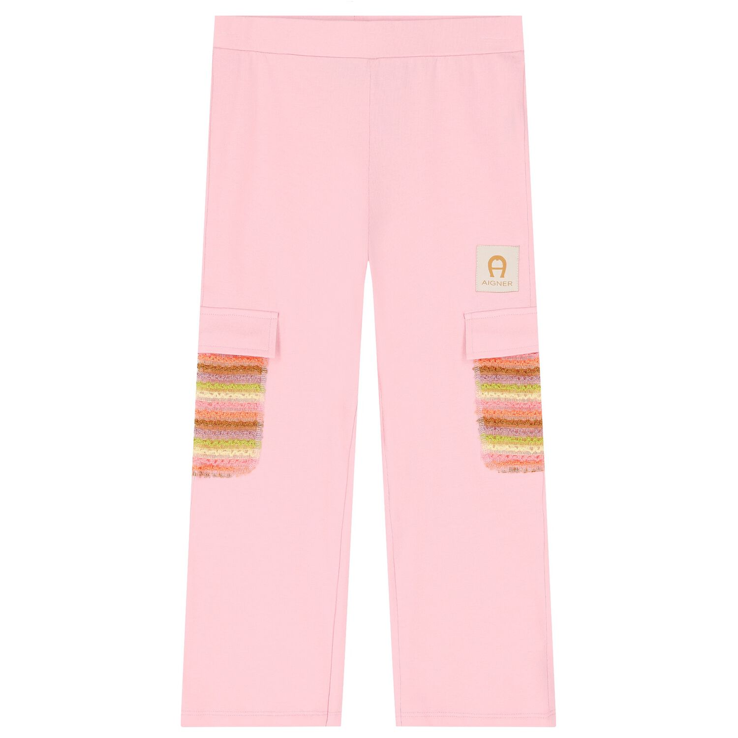 Girls Pink Logo Trousers, 1, hi-res image number null