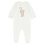 Baby Girls Ivory Teddy Bear Babygrow Set, 1, hi-res