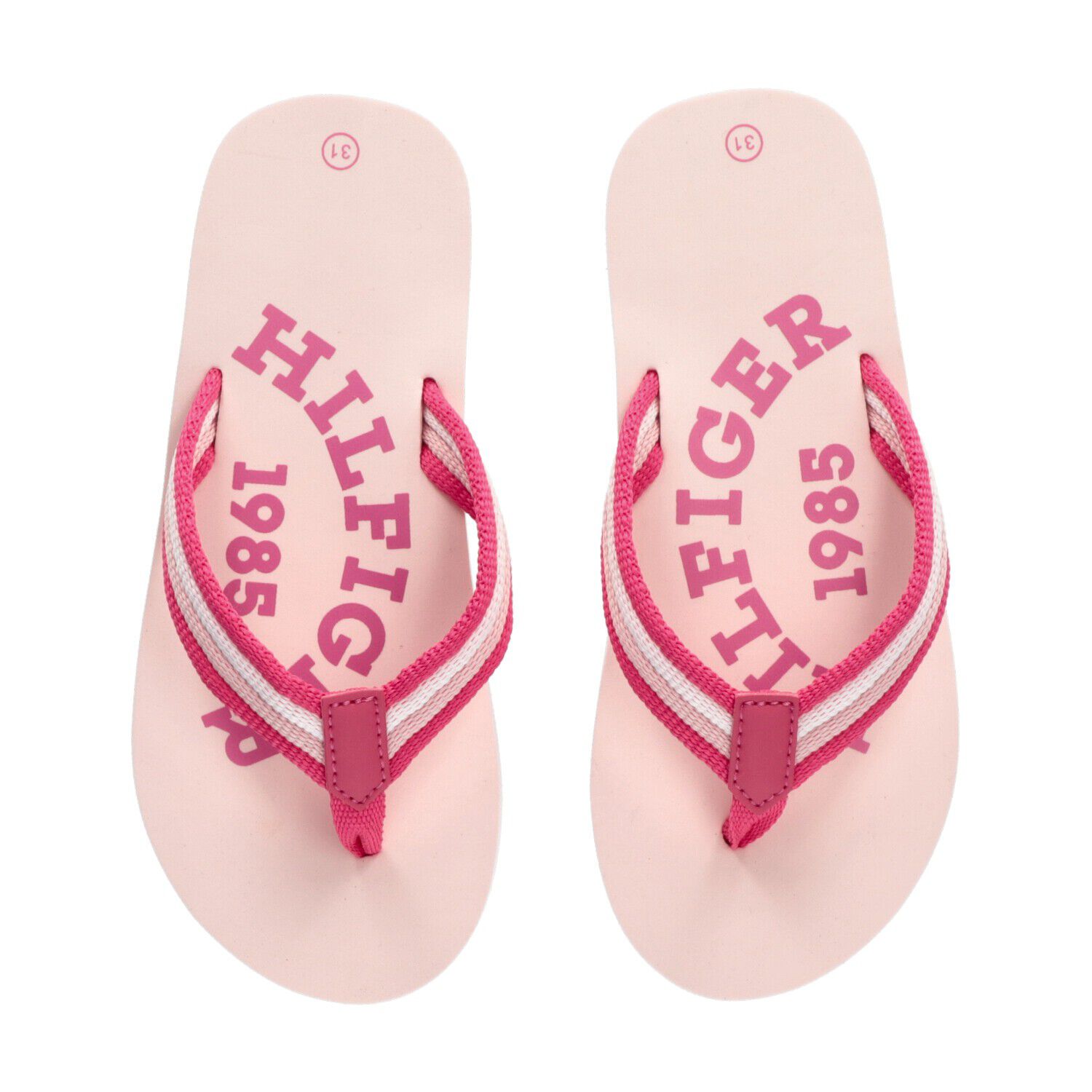 Girls Pink Logo Flip Flops, 1, hi-res image number null