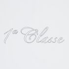 Baby Girls White Embellished Logo Blanket, 1, hi-res