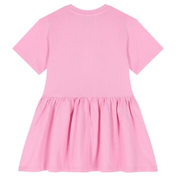 Girls Pink Logo Dress