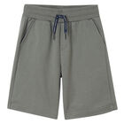 Boys Grey Jersey Shorts, 3, hi-res