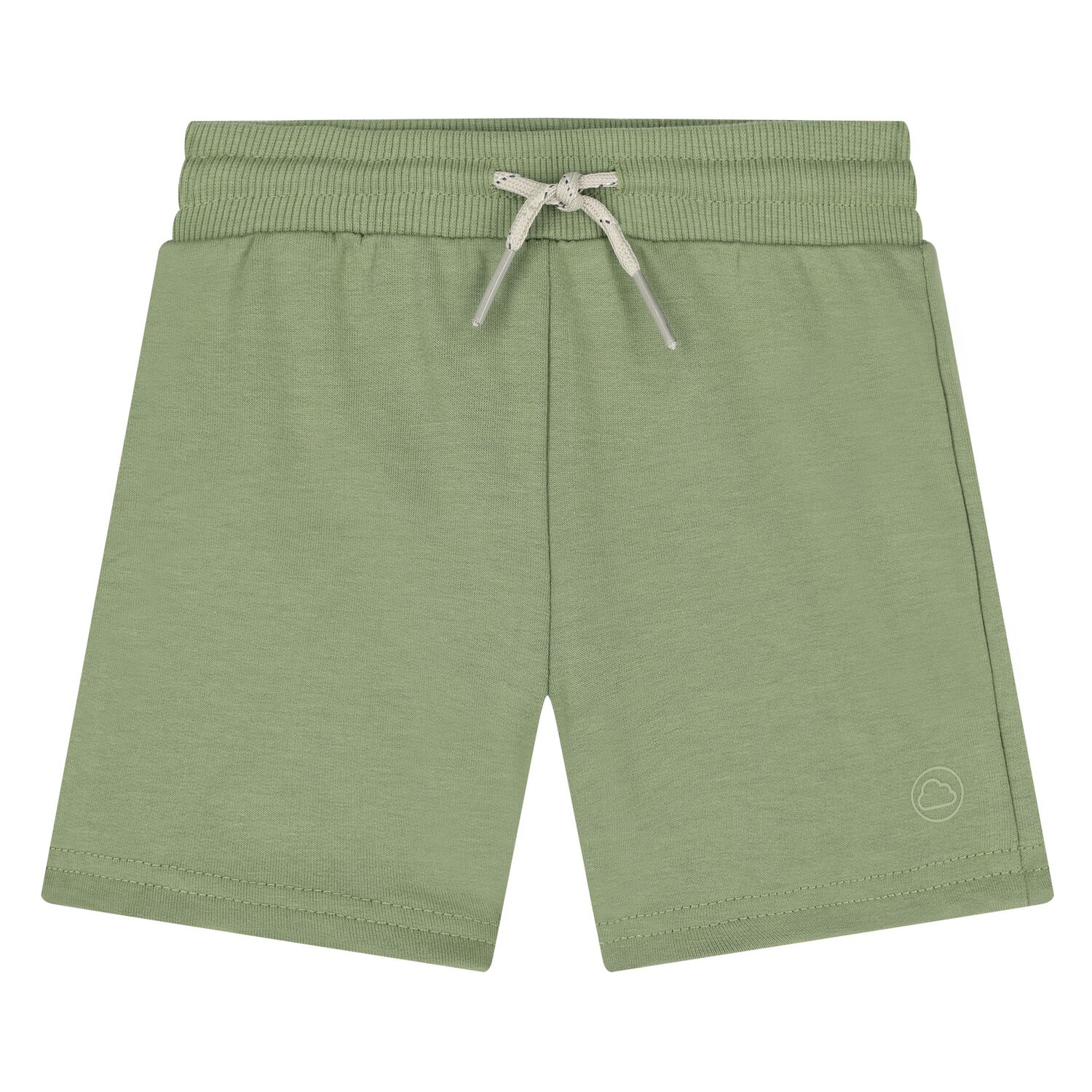 Younger Boys Green Cotton Jersey Shorts, 3, hi-res