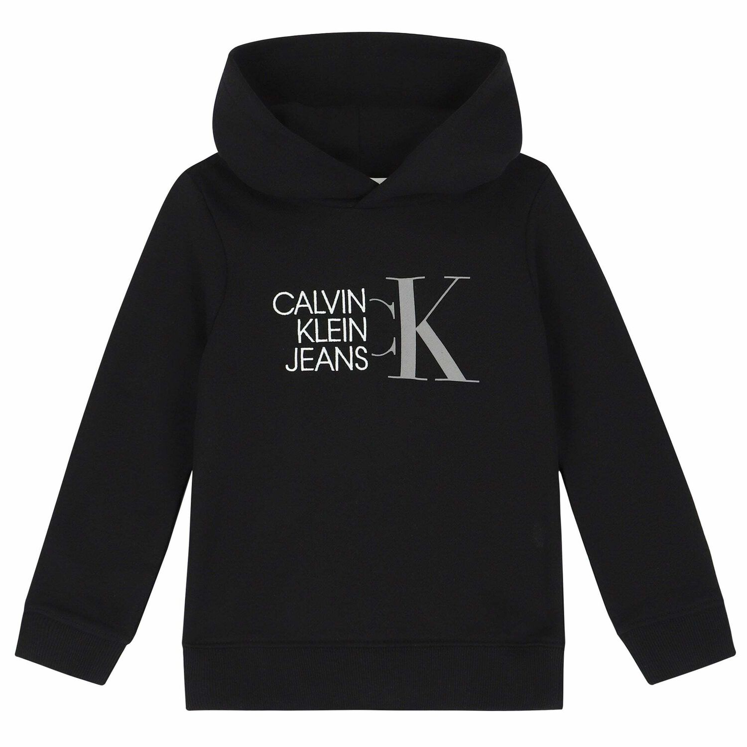 Boys Black Logo Hoodie, 1, hi-res image number null