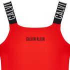 Girls Orange Logo Swimsuit, 1, hi-res