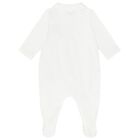 White Logo Babygrow, 2, hi-res