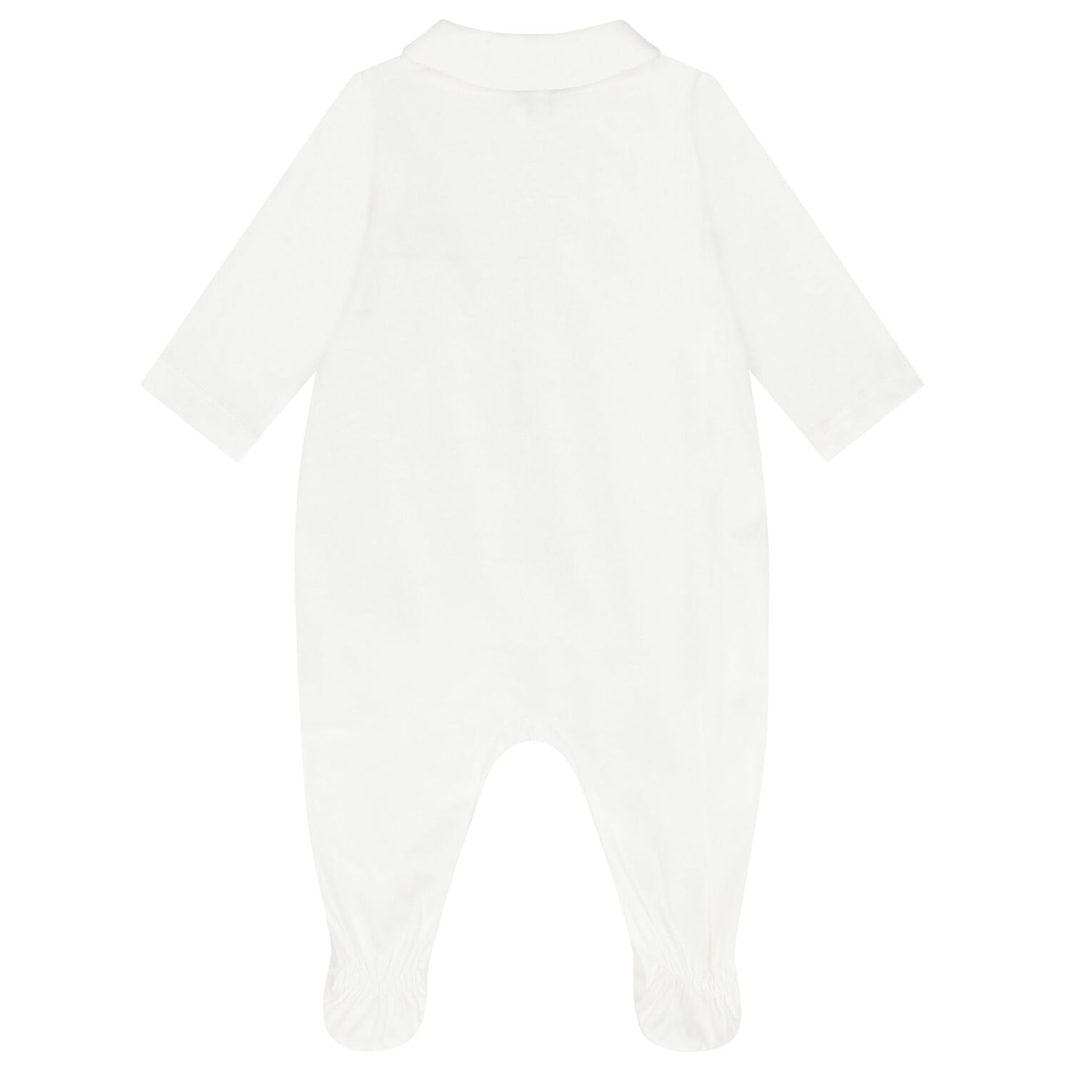 White Logo Babygrow, 2, hi-res