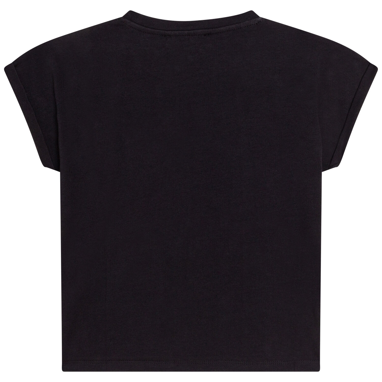 Girls Black Logo T-Shirt, 1, hi-res