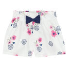 Girls Pink & White Floral Shorts Set, 1, hi-res