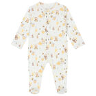 White & Yellow Honey Babygrow Set, 1, hi-res