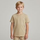 Boys Beige Logo T-Shirt, 2, hi-res