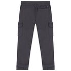 Boys Grey Logo Joggers, 1, hi-res