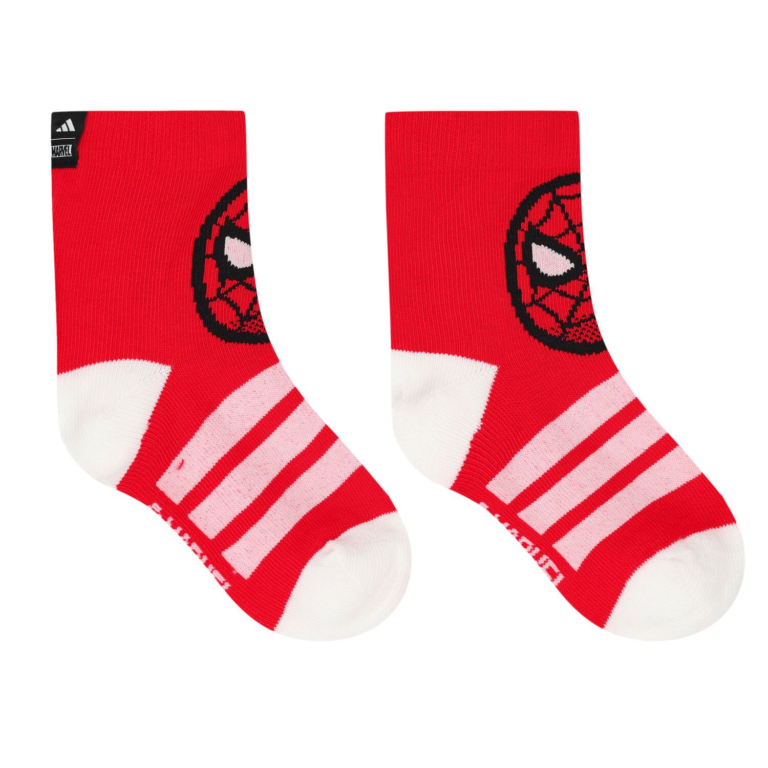 Boys Red & Black Spider Man Socks ( 3- Pack ), 1, hi-res image number null