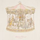 Baby Girls Ivory & Pink Carousel Cashmere Blanket, 1, hi-res