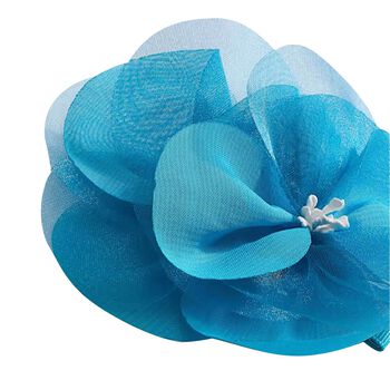 Girls Blue Flower Hairclip