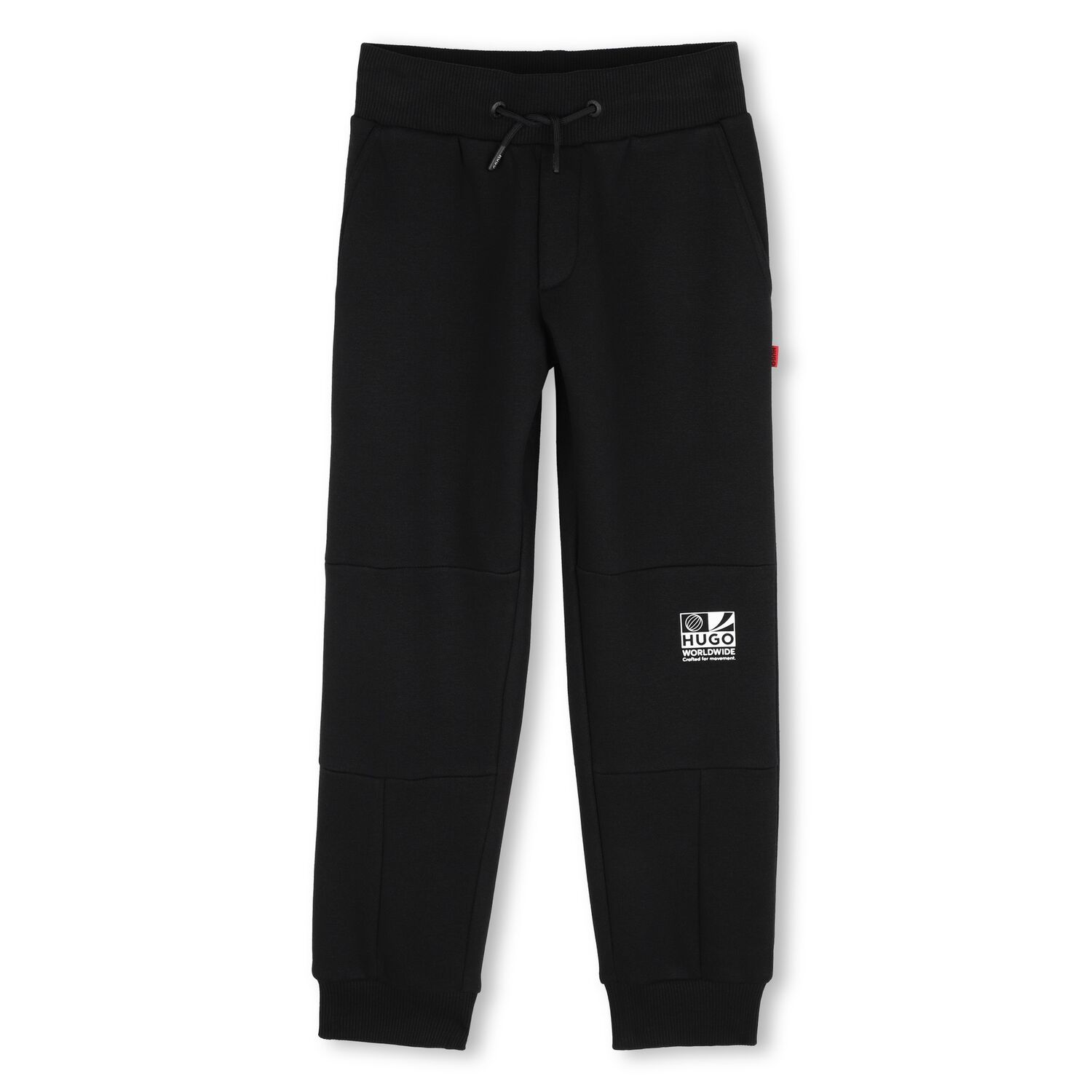 Boys Black Logo Joggers, 1, hi-res