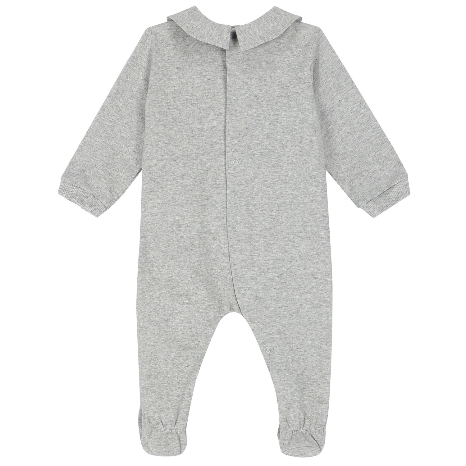 Grey Teddy Logo Babygrow, 1, hi-res