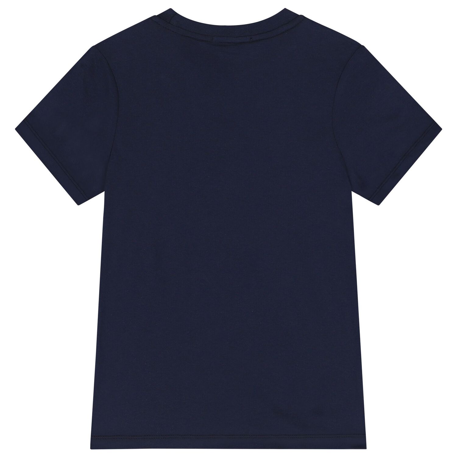 Boys Navy Blue & White Logo T-Shirt, 1, hi-res image number null