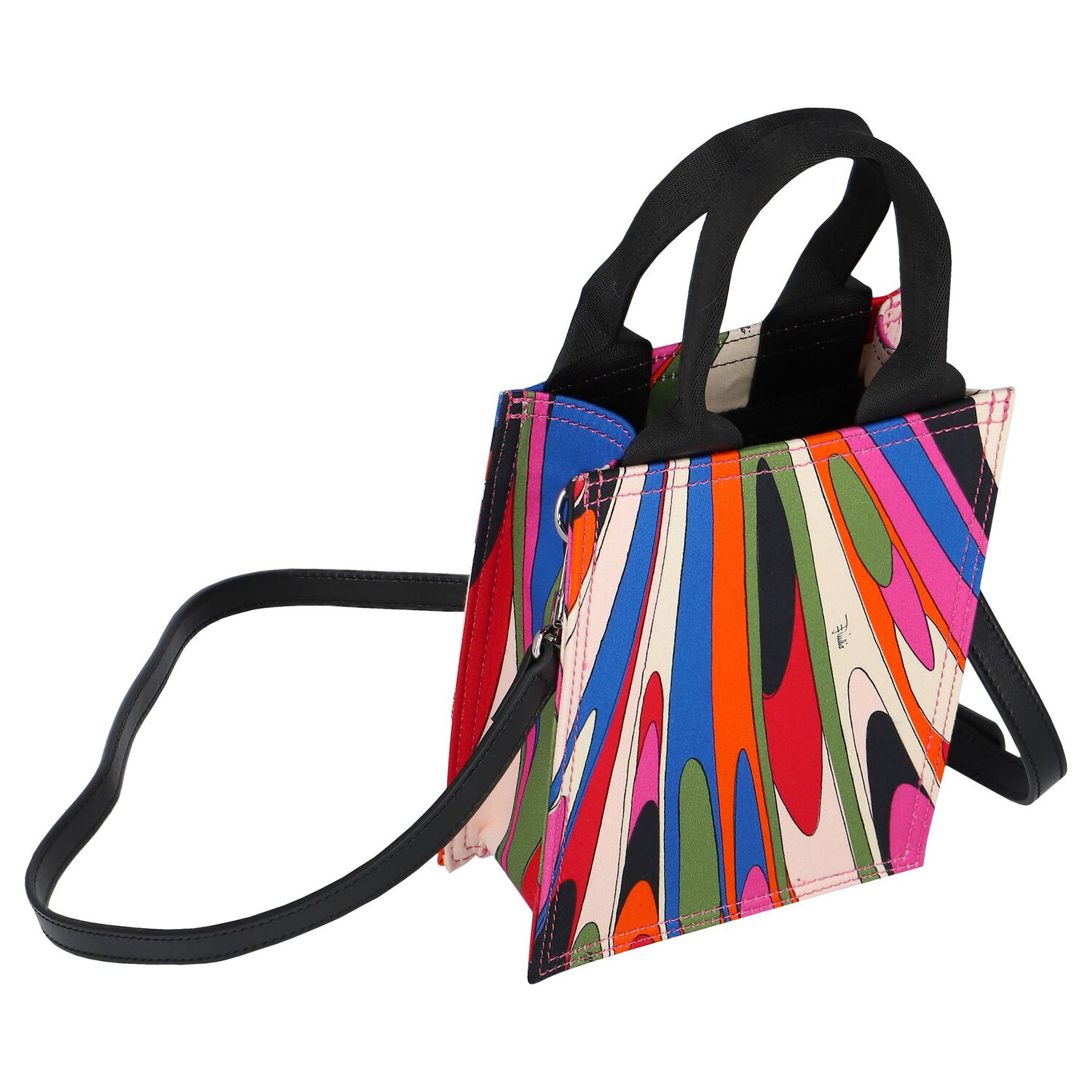 Girls Multi-Colored Onde Handbag, 1, hi-res