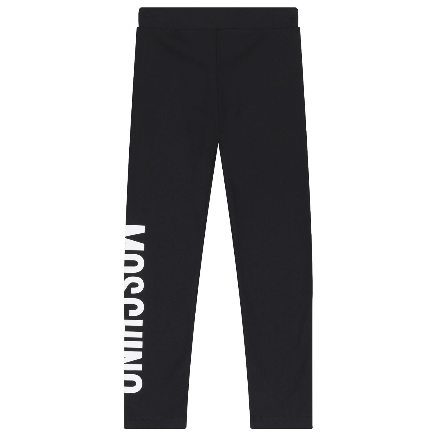 Girls Black Logo Leggings, 1, hi-res