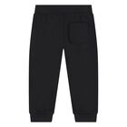 Younger Black Teddy Bear Logo Joggers, 1, hi-res
