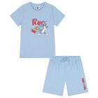 Boys Blue Tom & Jerry Shorts Set, 1, hi-res