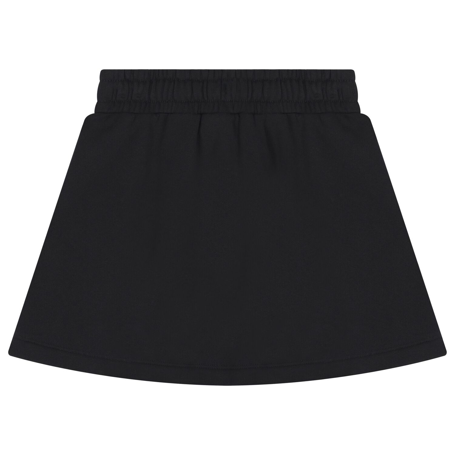 Girls Black Logo Skirt, 2, hi-res