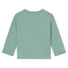 Younger Boys Green Car Long Sleeve Top, 3, hi-res