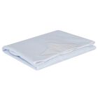 Baby Boys White & Blue Quilted Blanket, 1, hi-res