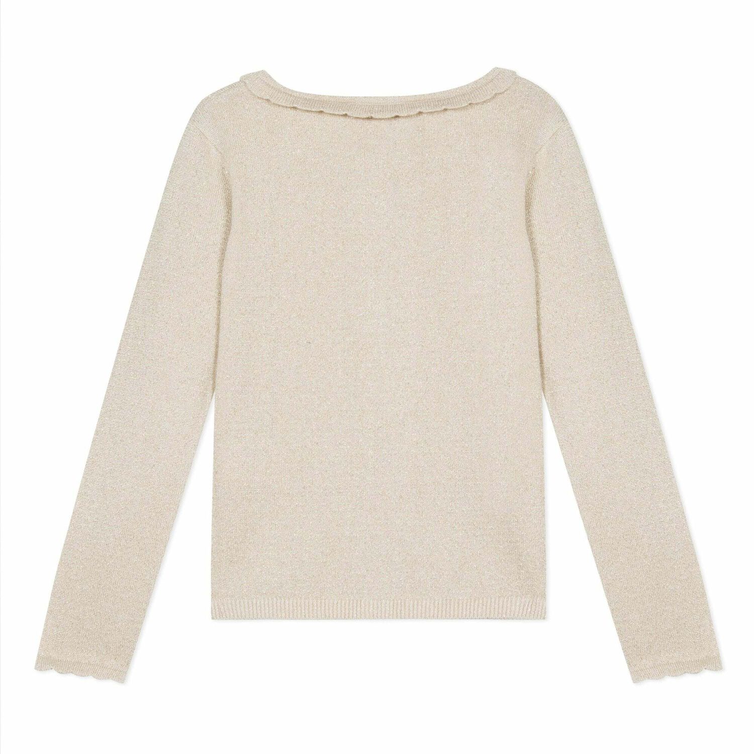 Girls Gold Knitted Cardigan, 1, hi-res