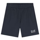 Boys Navy Blue Logo Shorts Set, 3, hi-res