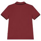 Boys Red Logo Polo Shirt, 2, hi-res