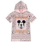 Girls Pink Disney Hooded Dress, 1, hi-res