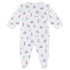 Baby Boys White Seas The Day Babygrow, 1, hi-res