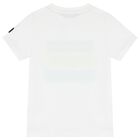 Boys White Logo T-Shirt, 1, hi-res