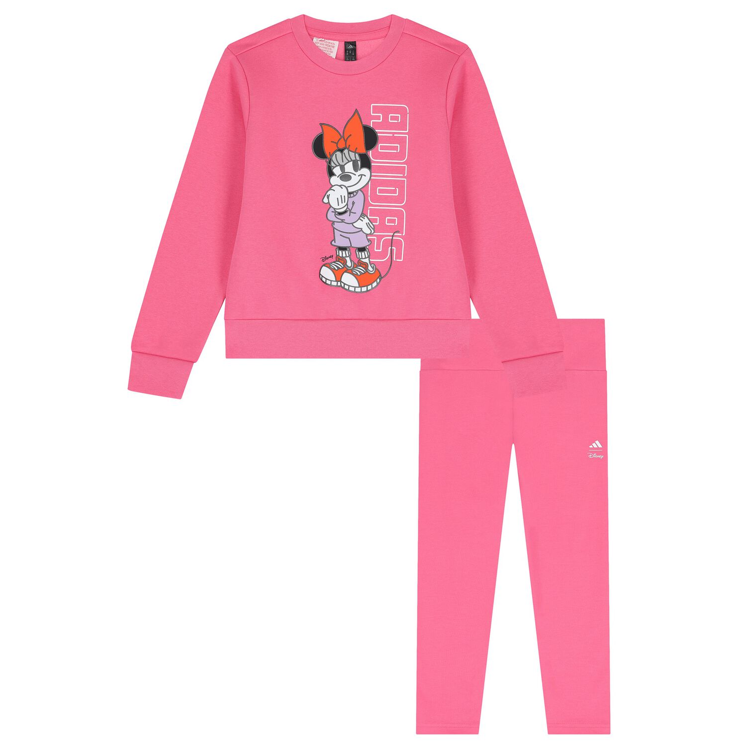 Girls Pink Disney Logo Leggings Set, 1, hi-res