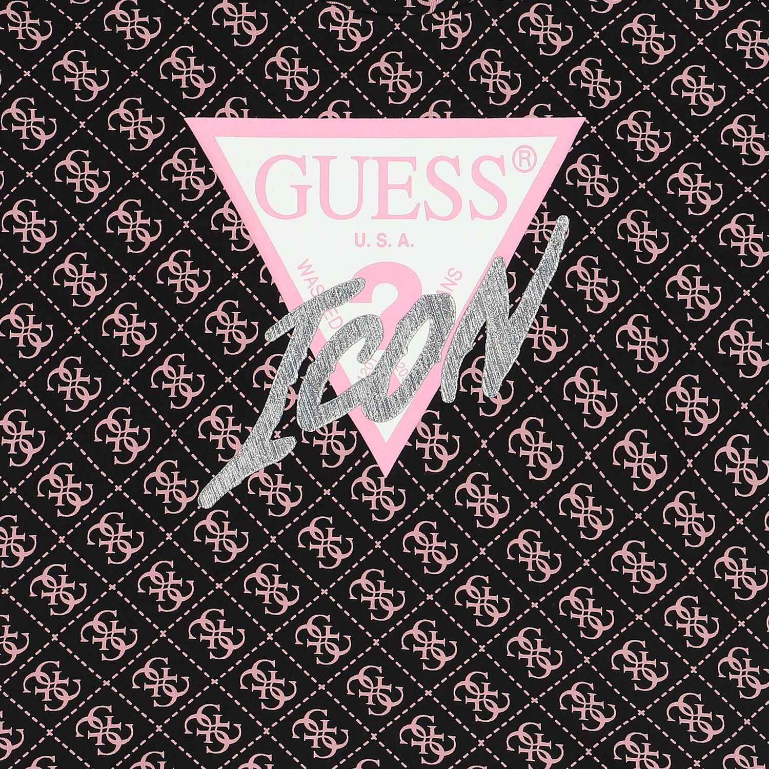 Girls Black Logo T-Shirt, 4, hi-res image number null