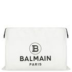 Ivory & Black Logo Baby Changing Bag, 1, hi-res