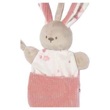 Baby Girls Pink, Beige & White Baby Pacifier Holder