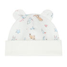 Baby Girls White Bunny Hat, 1, hi-res
