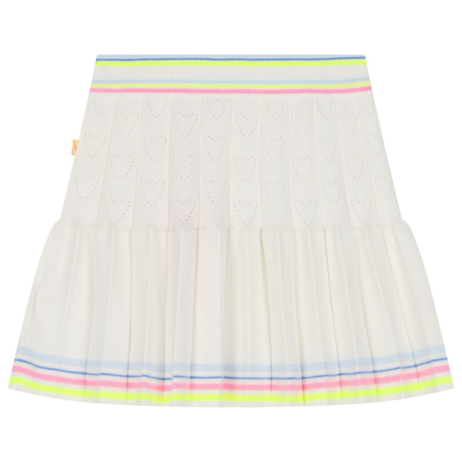 Girls Ivory Pleated Skirt, 1, hi-res image number null