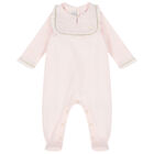 Baby Pink & Gold Babygrow, 2, hi-res