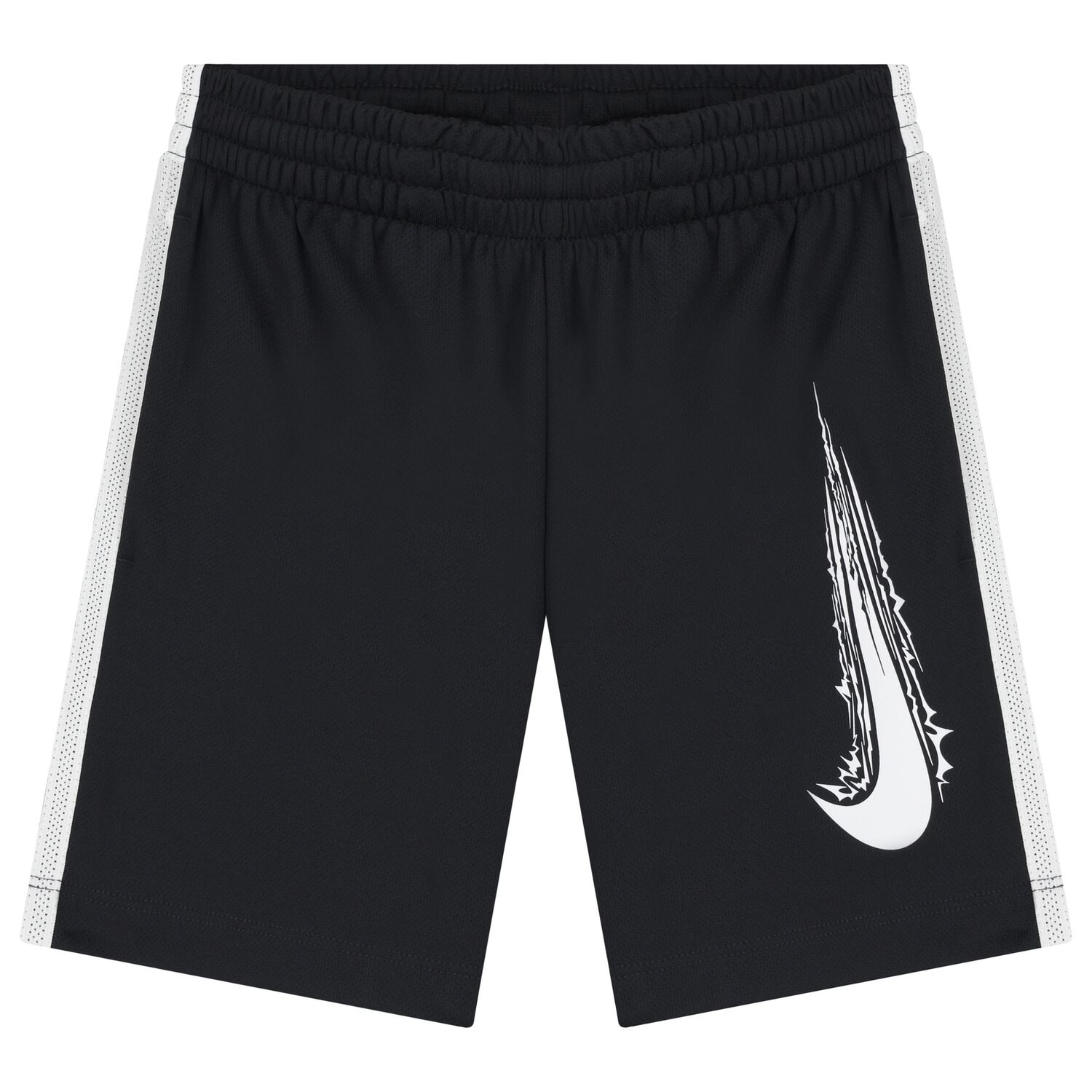 Boys Black Logo Shorts , 1, hi-res