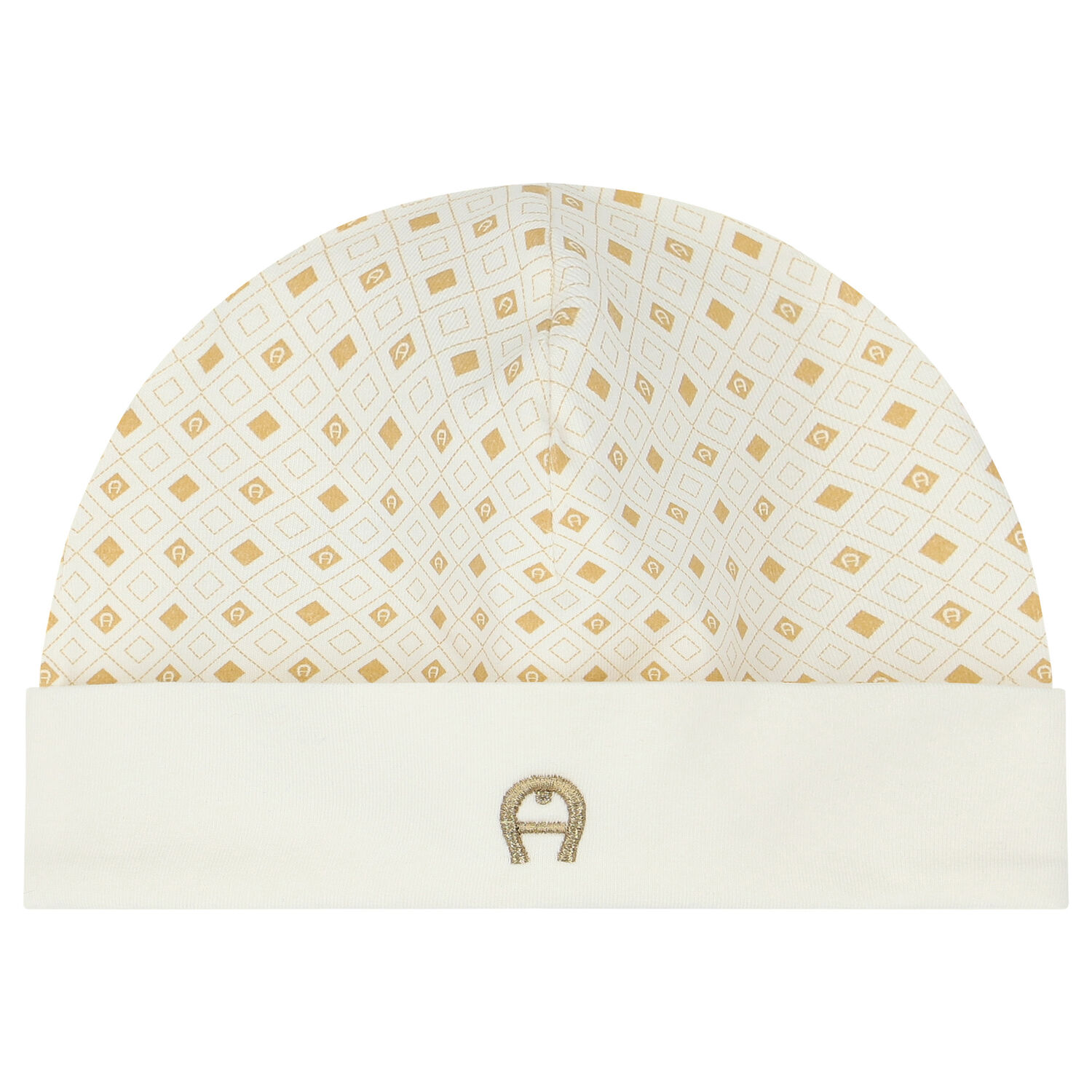 Ivory & Gold Logo Babygrow Set, 1, hi-res