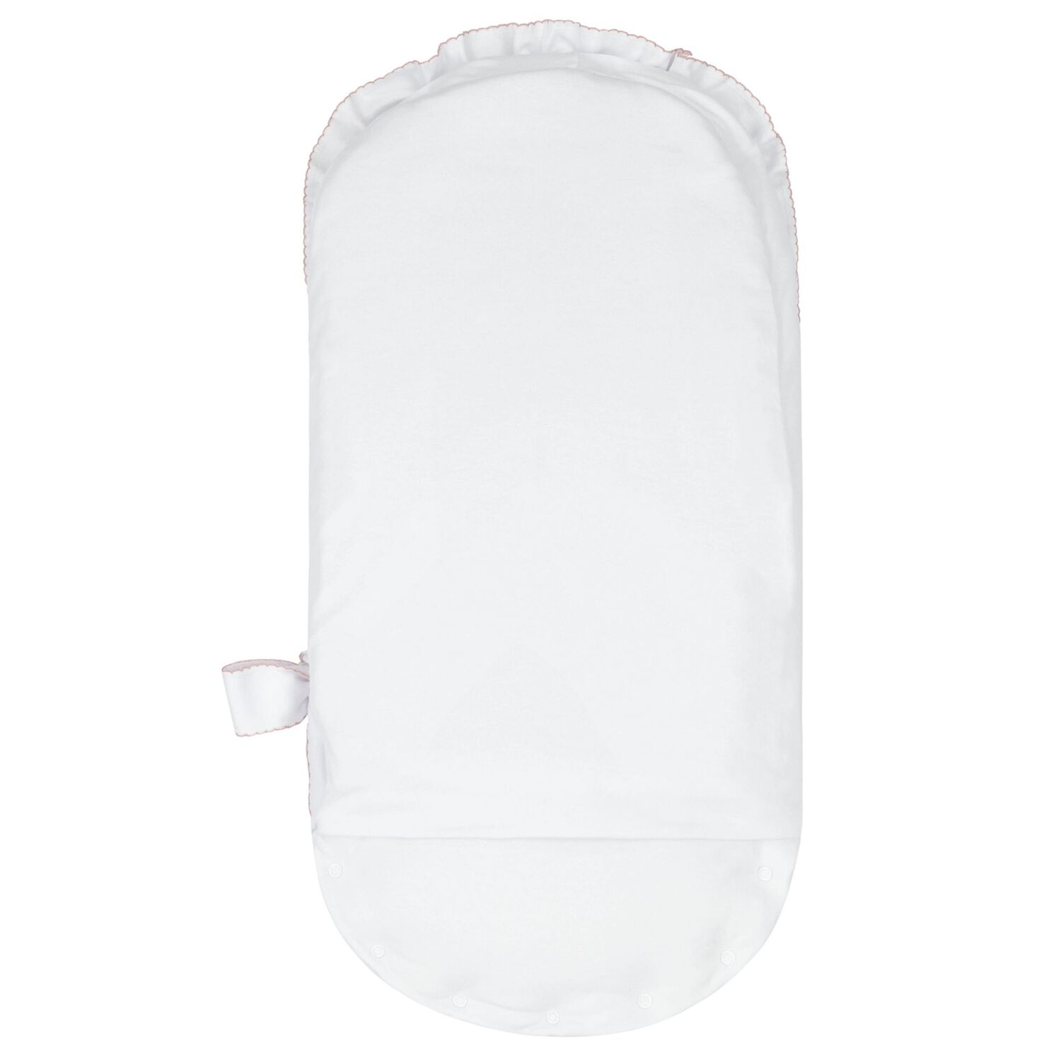 Baby Girls White & Pink Floral Nest, 1, hi-res