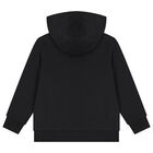 Boys Black Logo Tracksuit, 3, hi-res