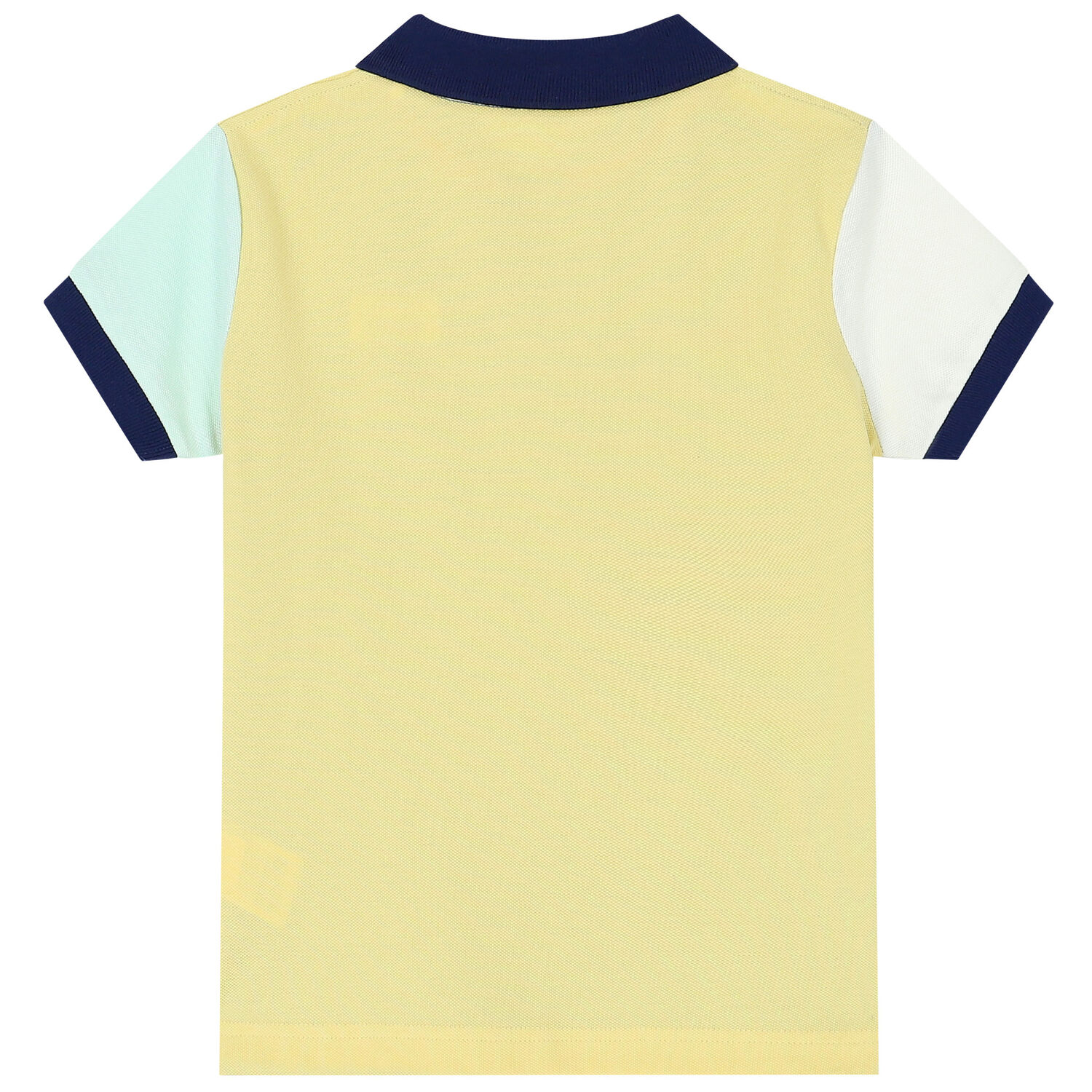 Boys Blue & Yellow Logo Polo Shirt, 1, hi-res
