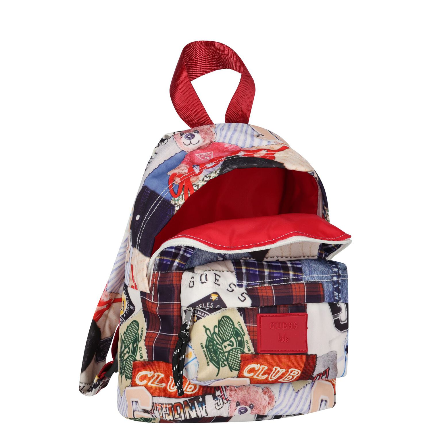 Boys Multi-Coloured Logo Backpack, 1, hi-res